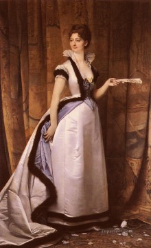 ジュール・ジョゼフ・ルフェーブル Painting - 女性の肖像 ジュール・ジョゼフ・ルフェーブル